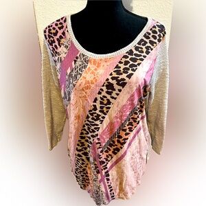 French Blue Ladies Top Medium